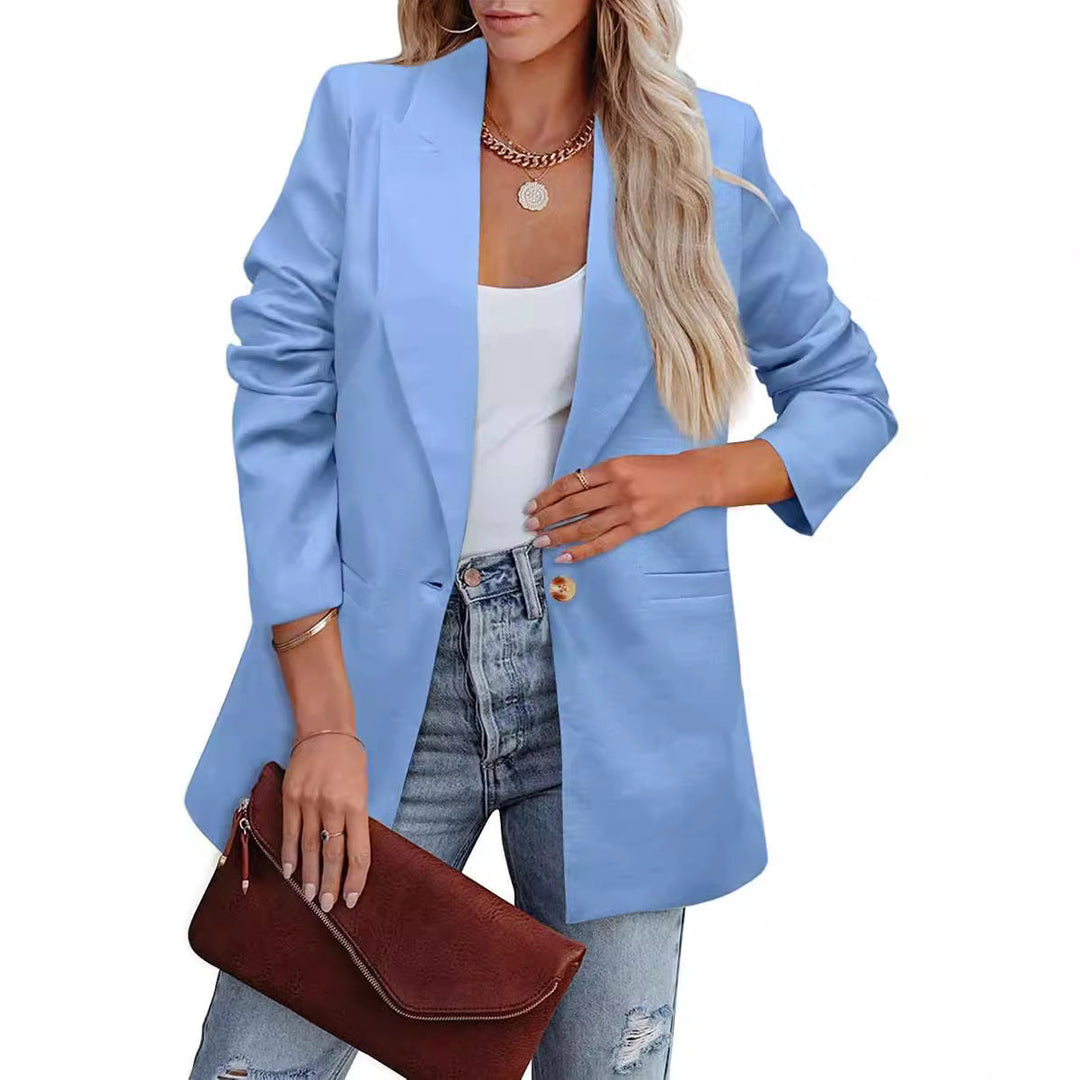 Damer Elegant Fritidsblazer med Avslappnad Snitt och Två Fickor Mirla-Eva Jonsson