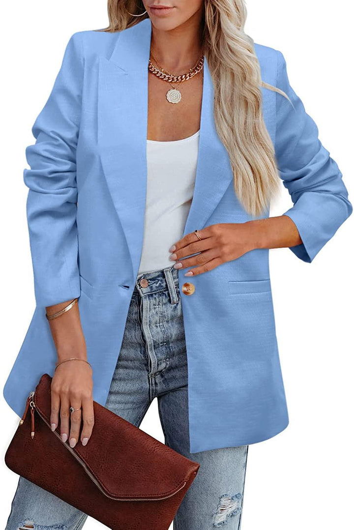 Damer Elegant Fritidsblazer med Avslappnad Snitt och Två Fickor Mirla-Eva Jonsson