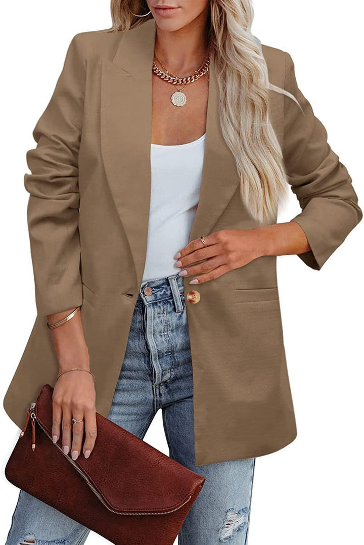 Damer Elegant Fritidsblazer med Avslappnad Snitt och Två Fickor Mirla-Eva Jonsson