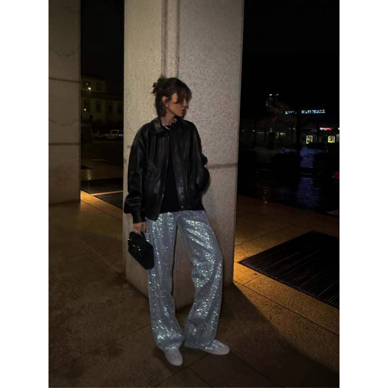 Damer Elegant Glitterbyxor Mirla-Eva Jonsson
