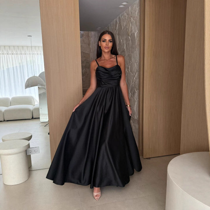 Damer Elegant Golvlångt Kvällsklänning Eva Jonsson-Eva Jonsson