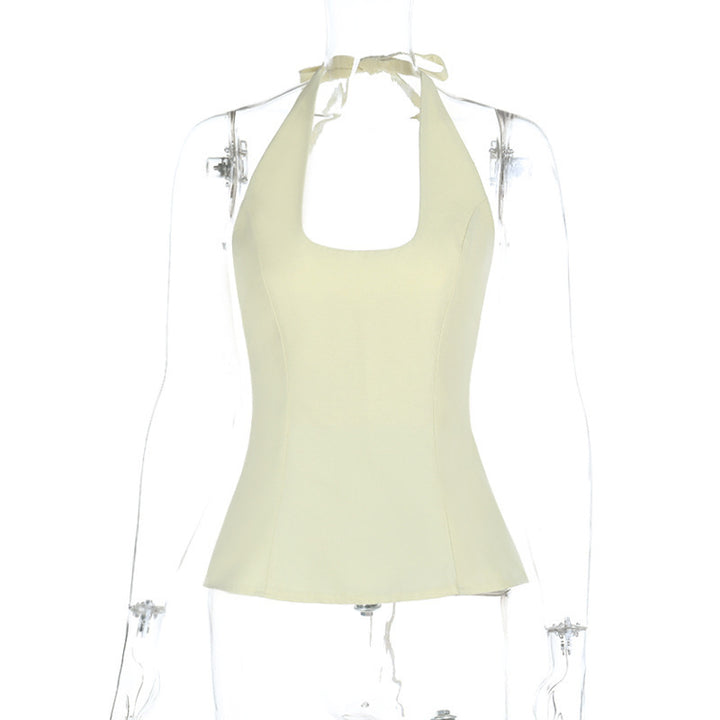 Damer Elegant Halterneck-top med utställd nederkant Mirla-Eva Jonsson