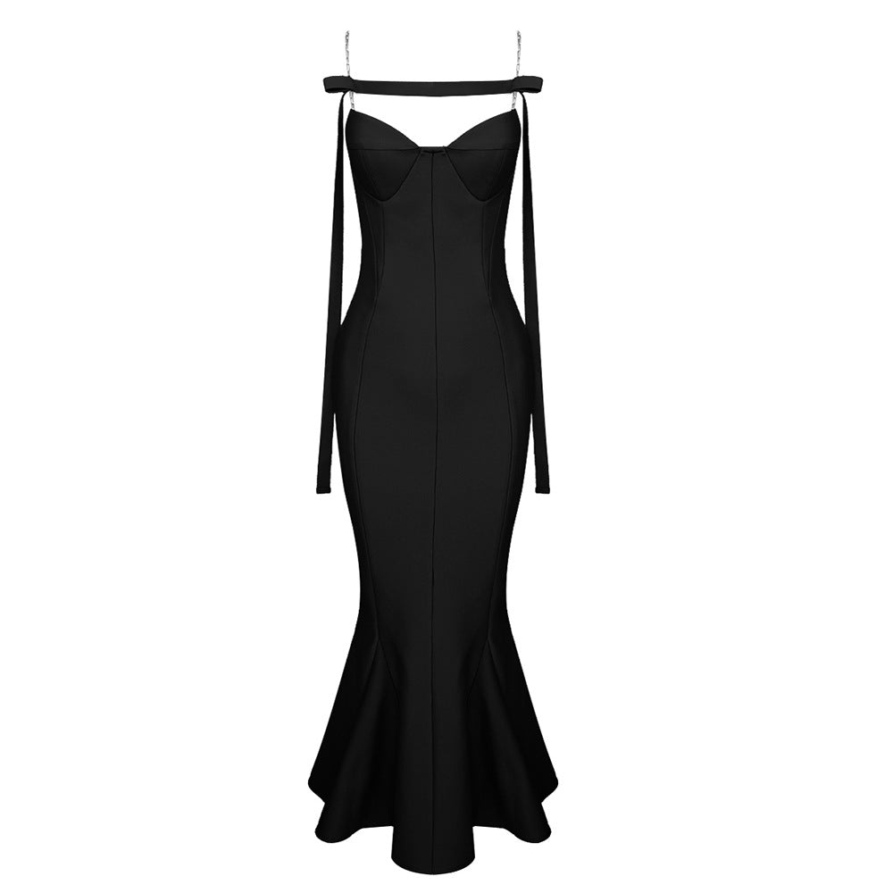 Damer Elegant Havfrue-Kjole med off-shoulder og tætsiddende pasform Mirla-Eva Jonsson