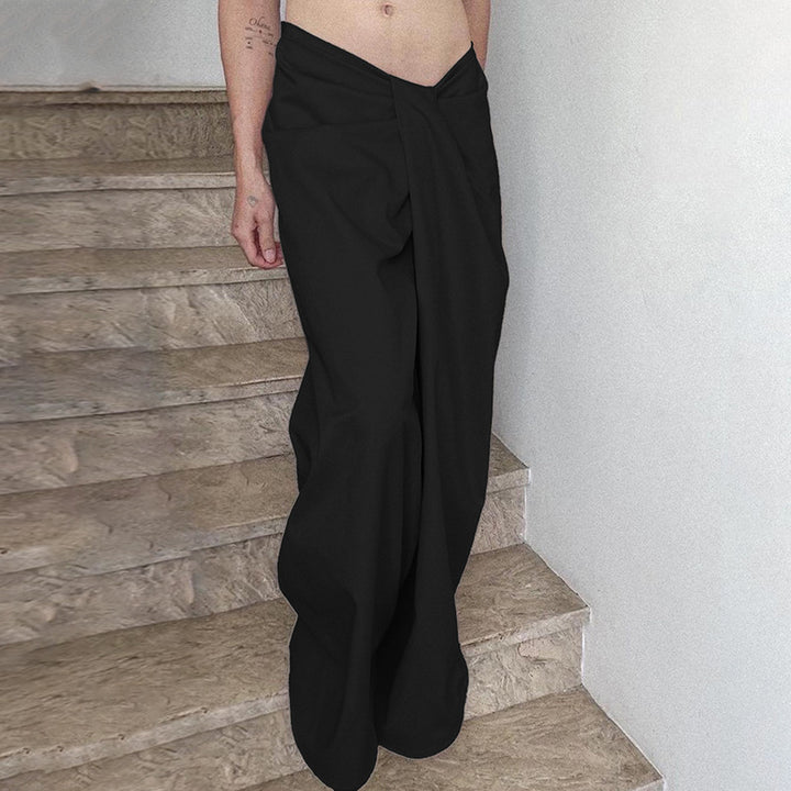 Damer Elegant Högmidjad Palazzo-byxor med Fåll Mirla-Eva Jonsson