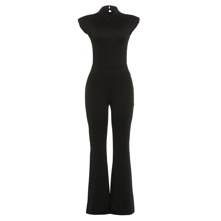 Damer Elegant Jumpsuit i figurnära passform med hög krage Mirla-Eva Jonsson