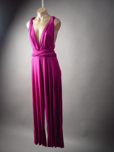 Damer Elegant Jumpsuit med Djup V-Hals och Innovativ Wickeloptik Mirla-Eva Jonsson