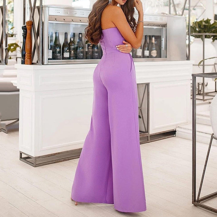 Damer Elegant Jumpsuit med Smala Axellremmar och Sidoinsatser Mirla-Eva Jonsson
