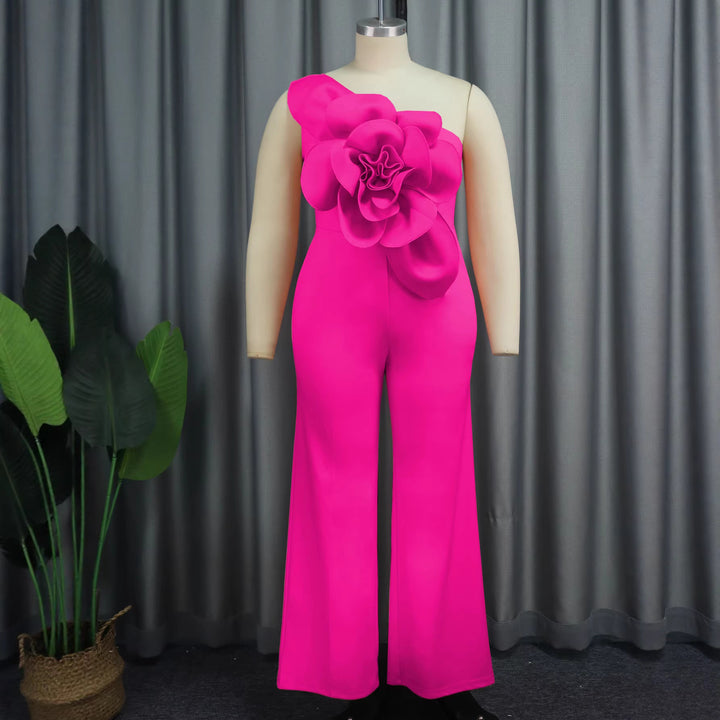 Damer Elegant Jumpsuit med blommig axeldetalj Mirla-Eva Jonsson