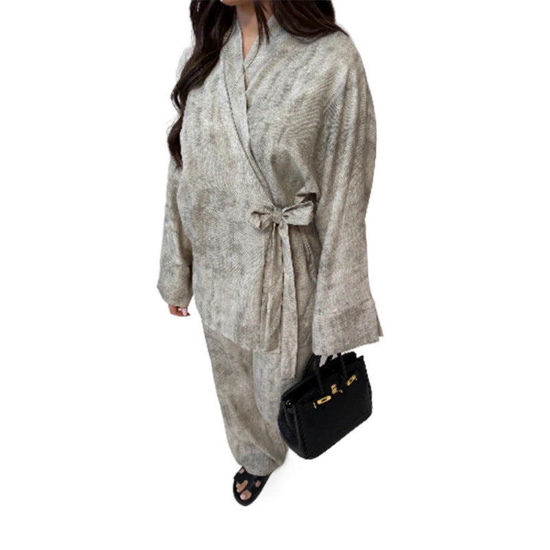 Damer Elegant Jumpsuit med figursydd silhuett och avslappnad bälte Eva Jonsson-Eva Jonsson