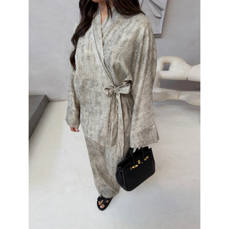 Damer Elegant Jumpsuit med figursydd silhuett och avslappnad bälte Eva Jonsson-Eva Jonsson