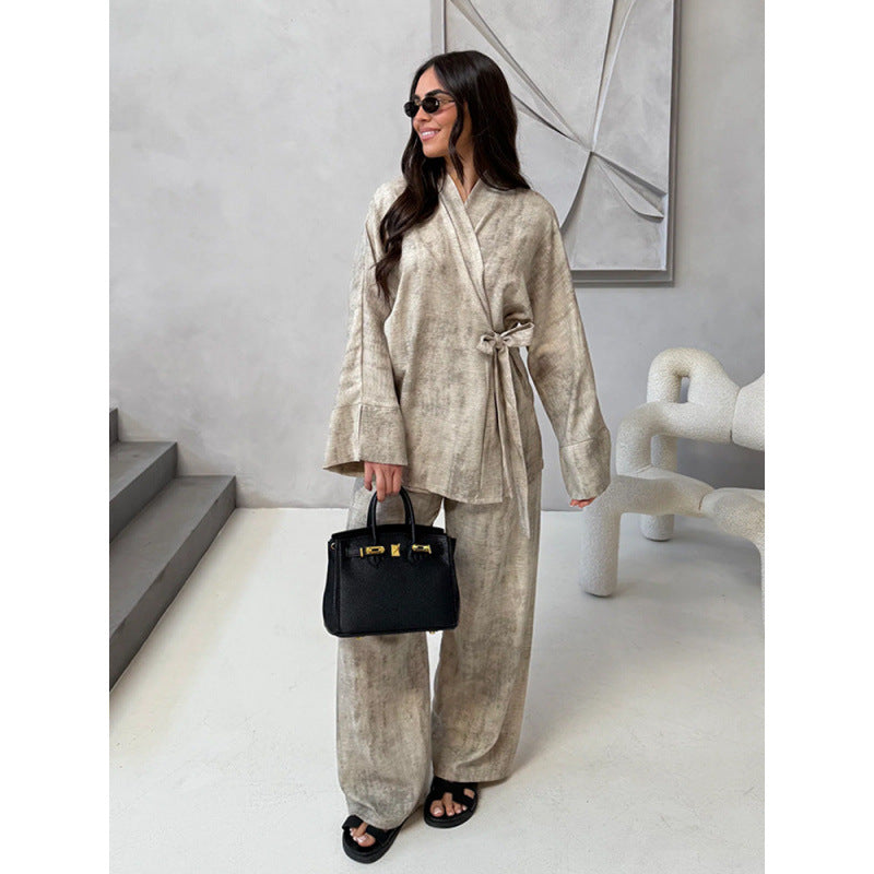 Damer Elegant Jumpsuit med figursydd silhuett och avslappnad bälte Mirla-Eva Jonsson