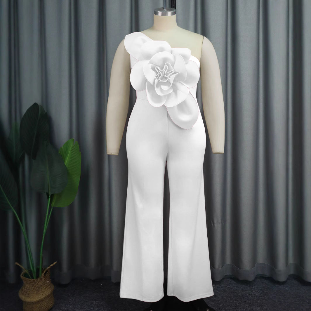 Damer Elegant Jumpsuit med florala applikationer Mirla-Eva Jonsson