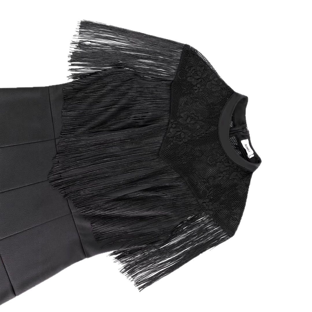 Damer Elegant Jumpsuit med snygga fransar och spetsdetaljer Mirla-Eva Jonsson
