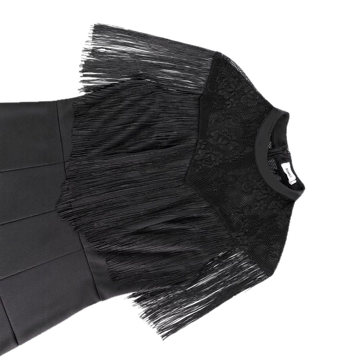 Damer Elegant Jumpsuit med snygga fransar och spetsdetaljer Mirla-Eva Jonsson