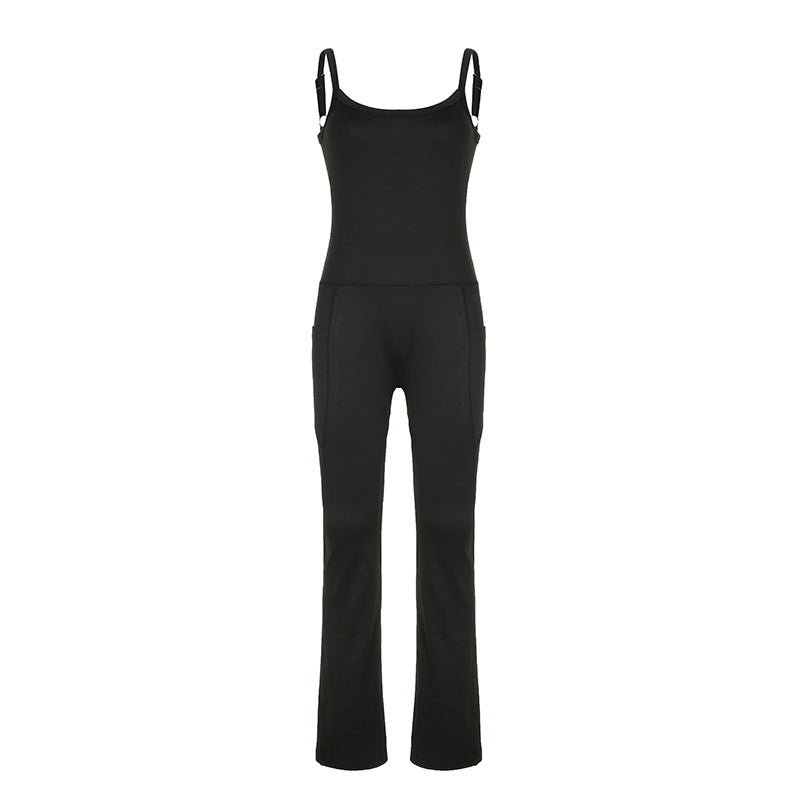 Damer Elegant Jumpsuit med strapless överdel och praktiska fickor Mirla-Eva Jonsson
