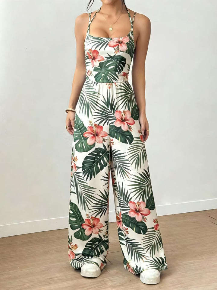 Damer Elegant Jumpsuit med vida ben och spagettiband Mirla-Eva Jonsson