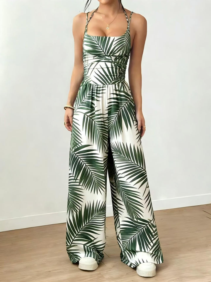 Damer Elegant Jumpsuit med vida ben och spagettiband Mirla-Eva Jonsson