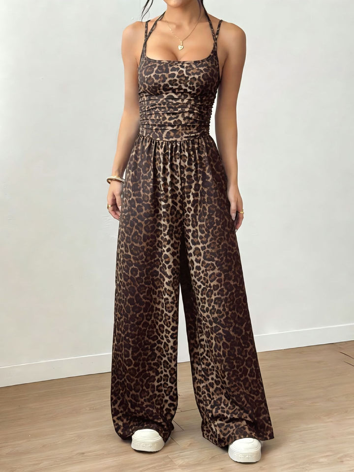 Damer Elegant Jumpsuit med vida ben och spagettiband Mirla-Eva Jonsson