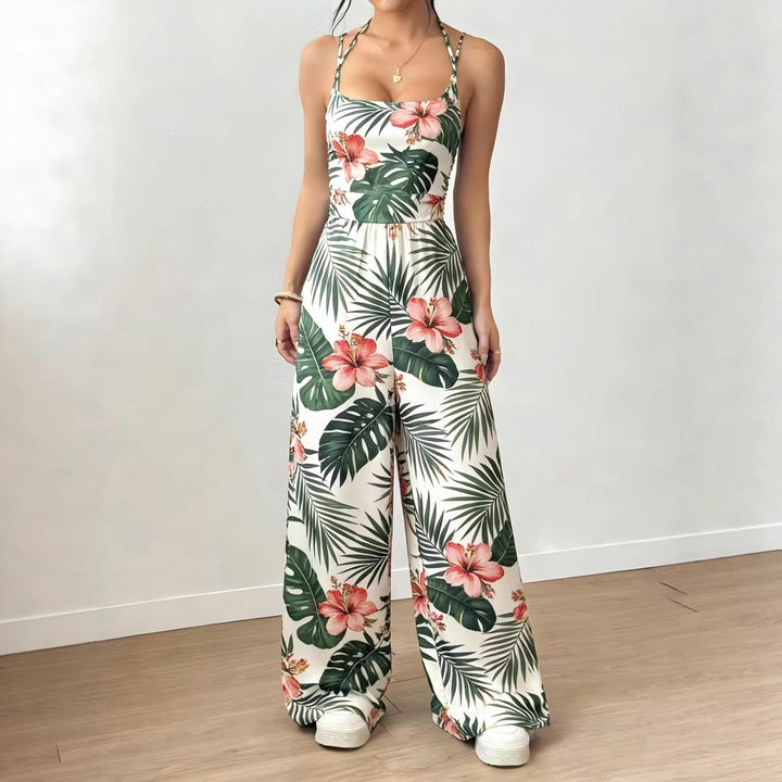 Damer Elegant Jumpsuit med vida ben och spagettiband Mirla-Eva Jonsson