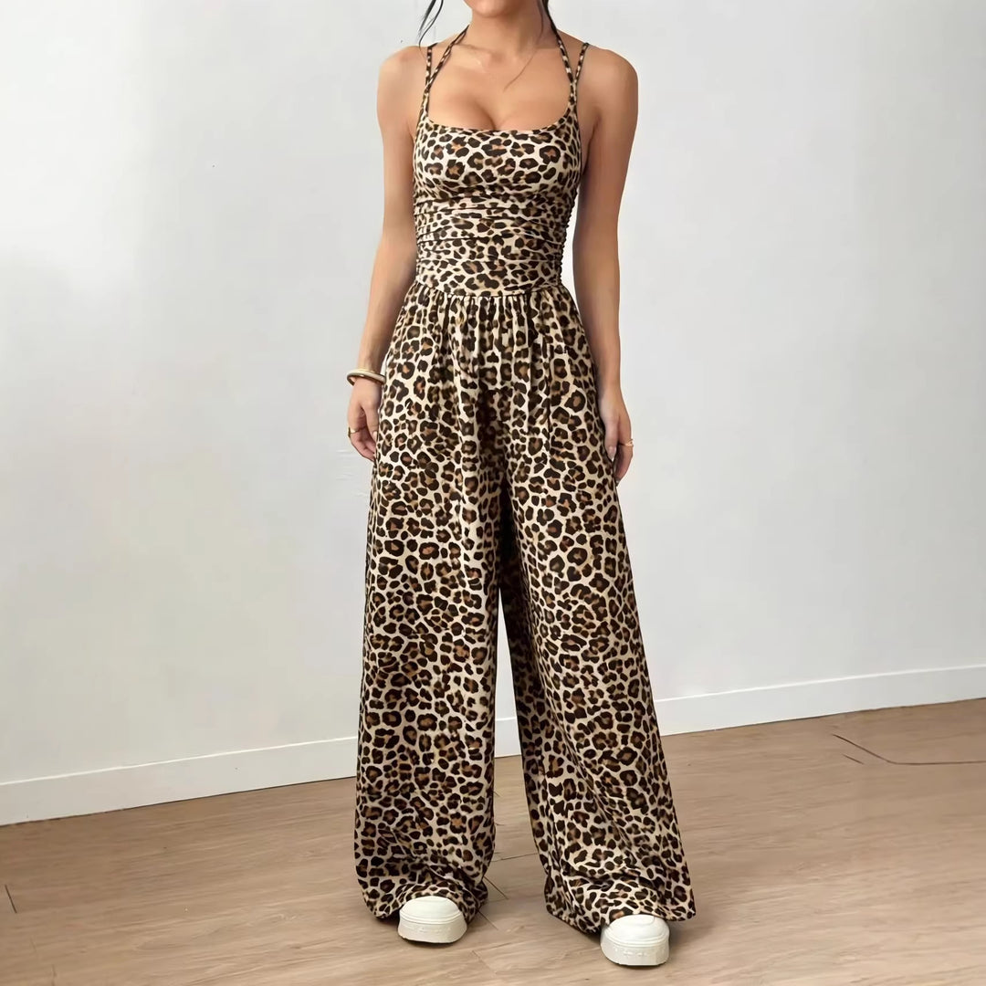 Damer Elegant Jumpsuit med vida ben och spagettiband Mirla-Eva Jonsson