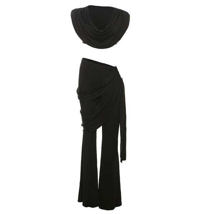 Damer Elegant Jumpsuit-set med drapering och smal ben Mirla-Eva Jonsson