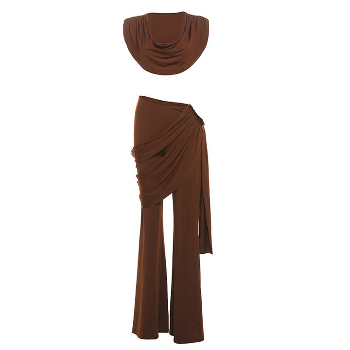 Damer Elegant Jumpsuit-set med drapering och smal ben Mirla-Eva Jonsson