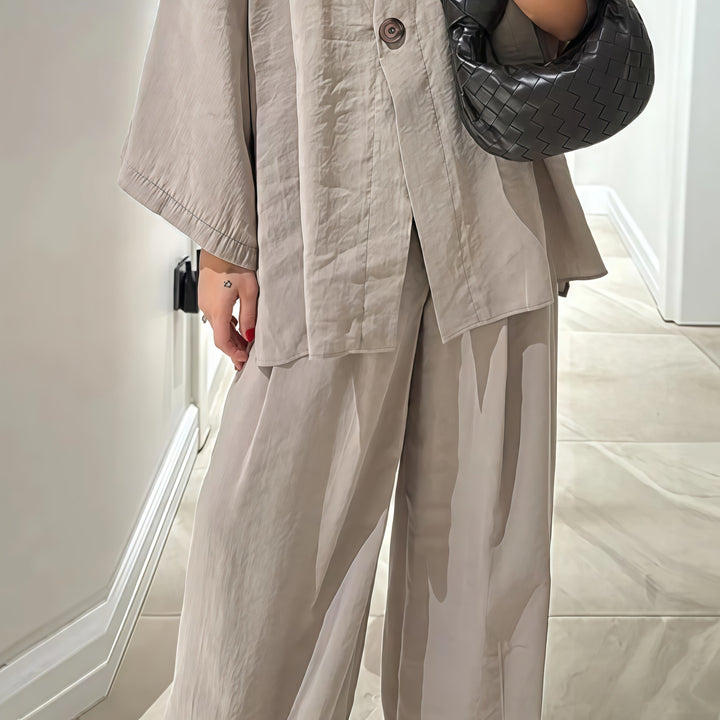 Damer Elegant Kimono-Jacka med vida ärmar och lös passform Eva Jonsson-Eva Jonsson