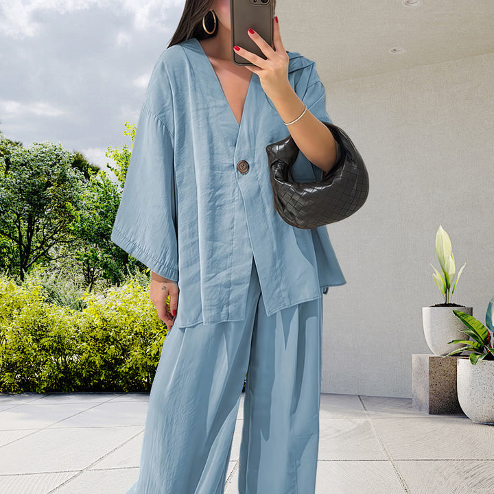 Damer Elegant Kimono-Jacka med vida ärmar och lös passform Eva Jonsson-Eva Jonsson