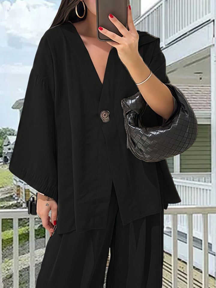 Damer Elegant Kimono-Jacka med vida ärmar och lös passform Eva Jonsson-Eva Jonsson