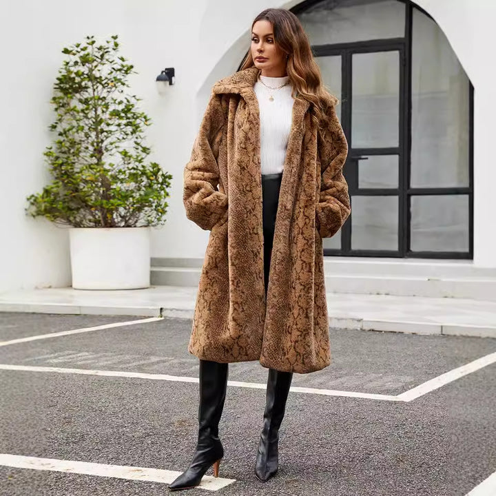 Damer Elegant Konstpälsrock Eva Jonsson-Eva Jonsson