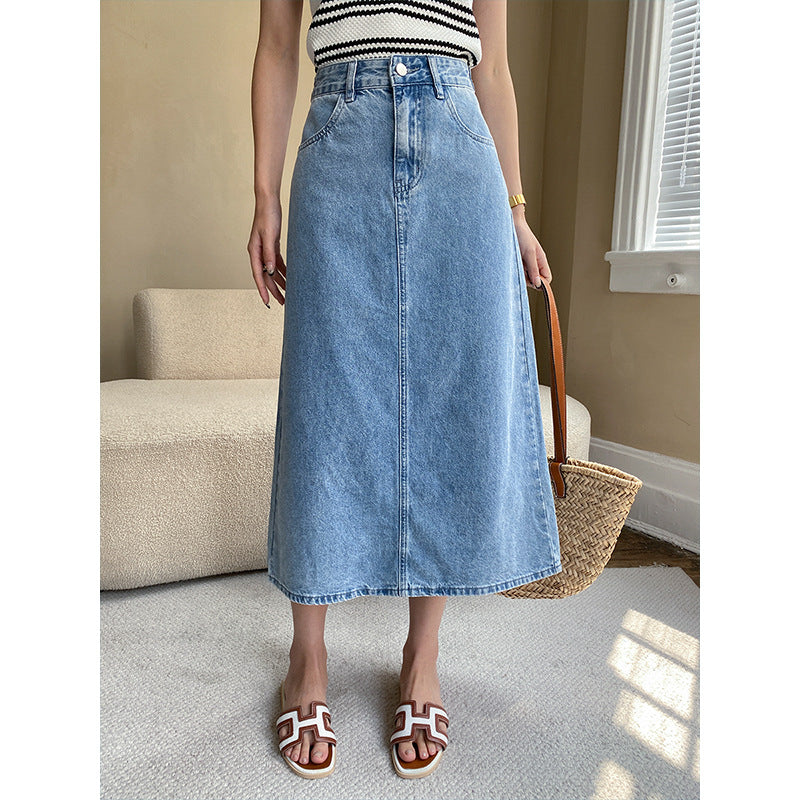 Damer Elegant Lång Denim Kjol Mirla-Eva Jonsson