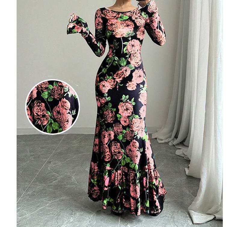Damer Elegant Långärmad Bröllopsklänning Mirla-Eva Jonsson