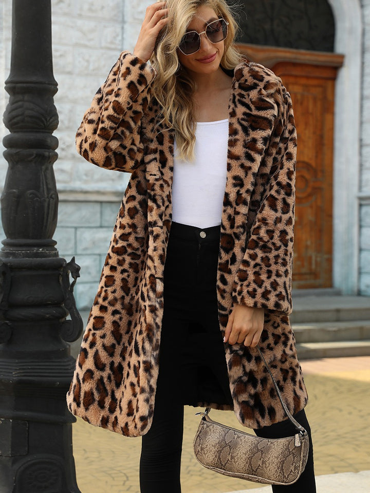 Damer Elegant Leopardpäls Kappa Mirla-Eva Jonsson