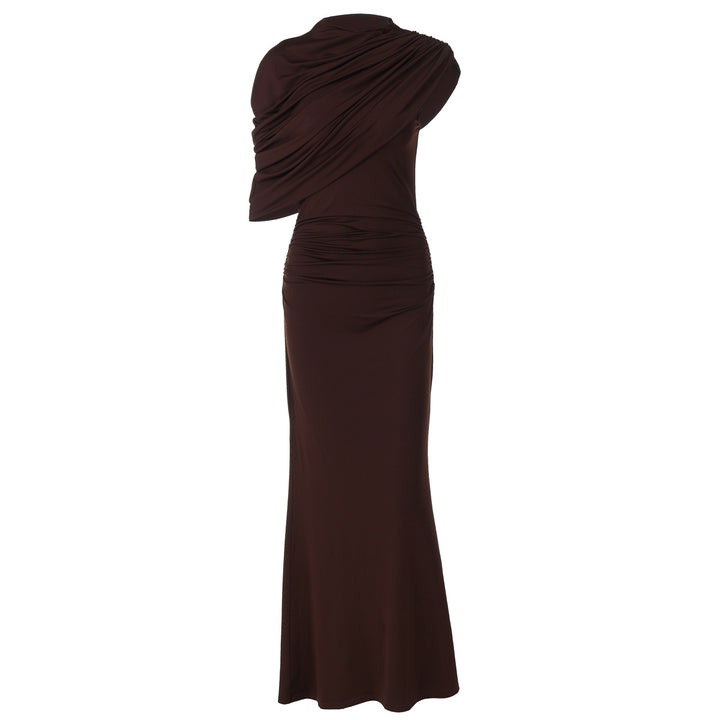 Damer Elegant Maxi Dress med draperad överdel Mirla-Eva Jonsson