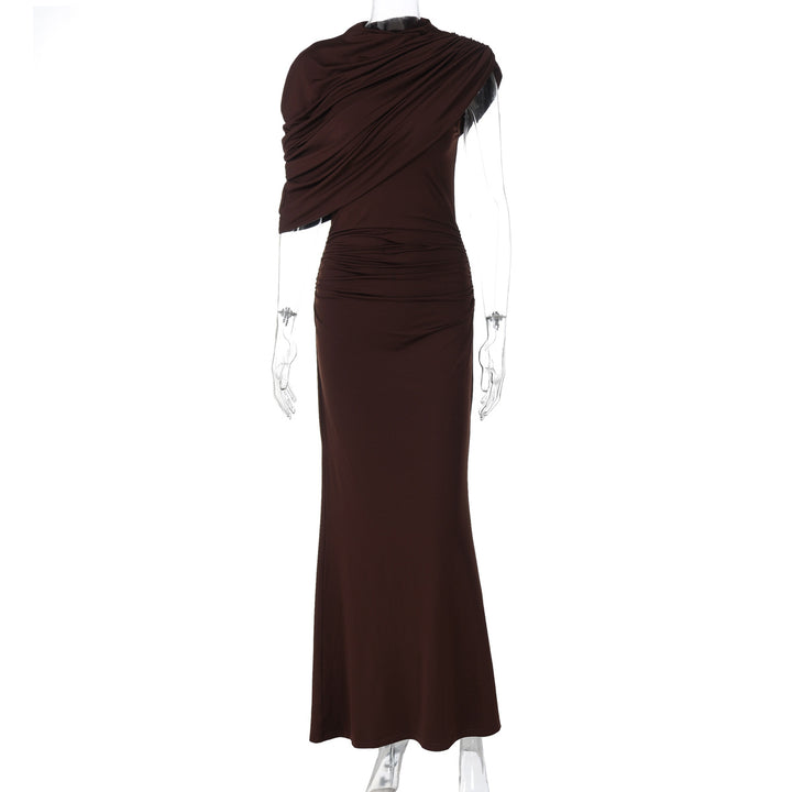 Damer Elegant Maxi Dress med draperad överdel Mirla-Eva Jonsson
