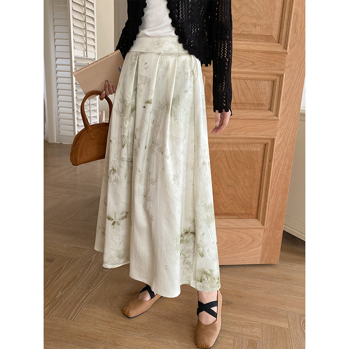 Damer Elegant Maxi Kjol med Blommönster Mirla-Eva Jonsson