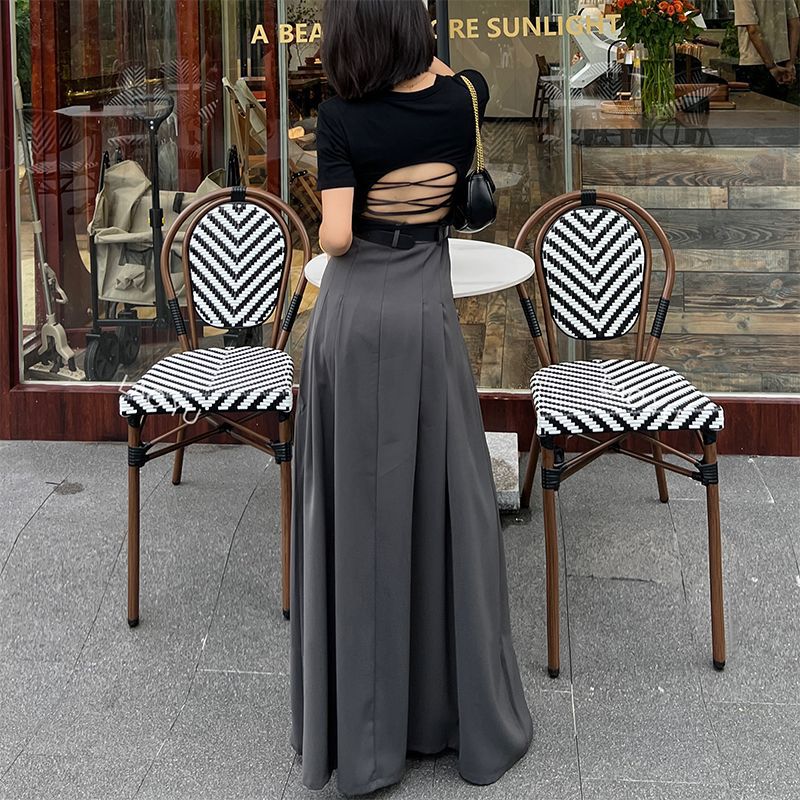 Damer Elegant Maxi Klänning med Öppen Rygg Mirla-Eva Jonsson