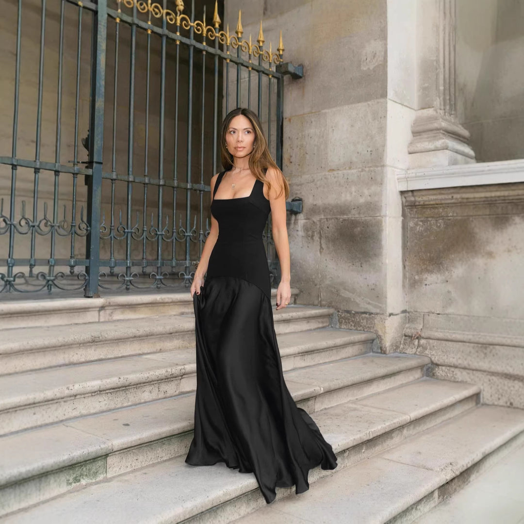 Damer Elegant Maxi Klänning med figursydd passform och flödande kjol Mirla-Eva Jonsson