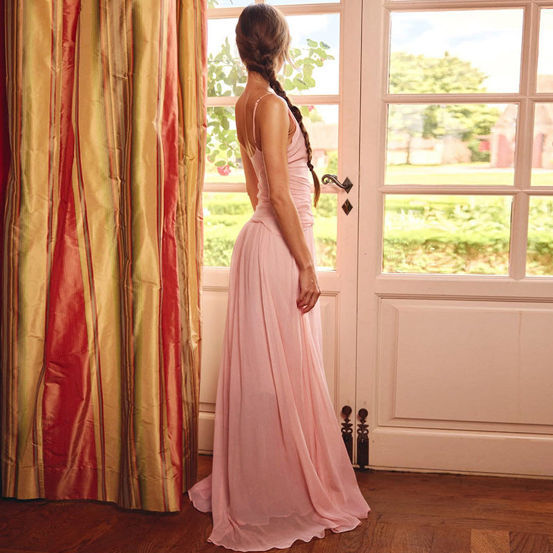 Damer Elegant Maxi-klänning med inslagseffekt och sidoflik Mirla-Eva Jonsson