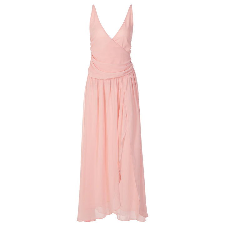 Damer Elegant Maxi-klänning med inslagseffekt och sidoflik Mirla-Eva Jonsson
