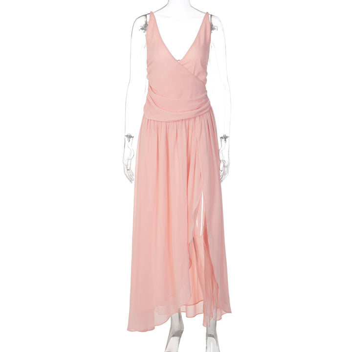 Damer Elegant Maxi-klänning med inslagseffekt och sidoflik Mirla-Eva Jonsson