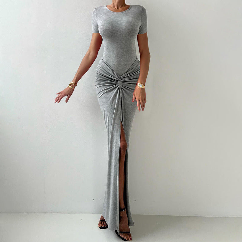 Damer Elegant Maxi-klänning med smickrande knutdetalj Mirla-Eva Jonsson