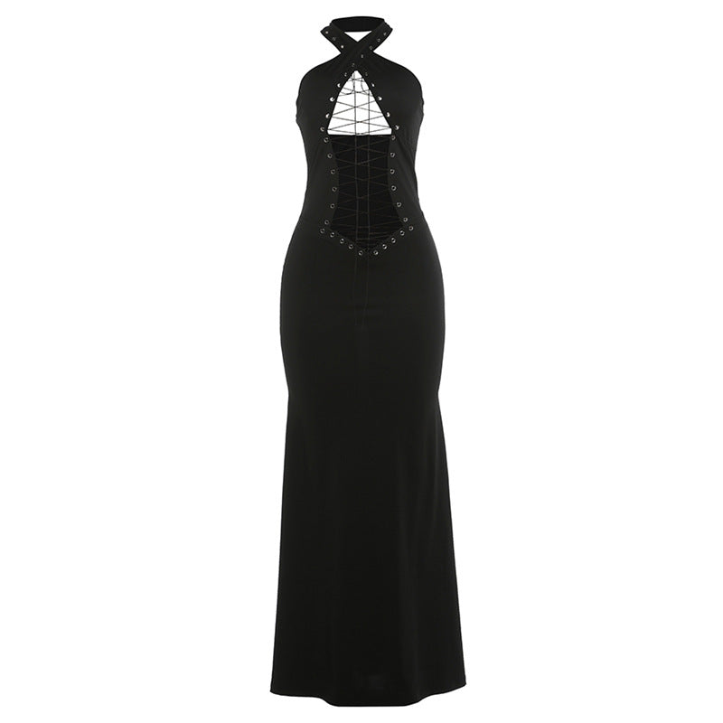 Damer Elegant Maxi-klänning med sofistikerad snörningsdesign Mirla-Eva Jonsson