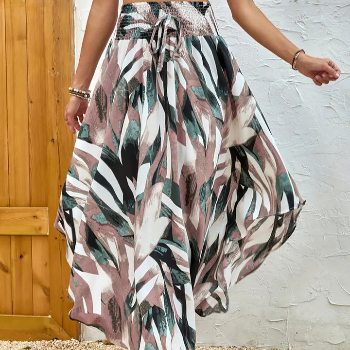 Damer Elegant Maxikjol med modernt Chevron-mönster Mirla-Eva Jonsson