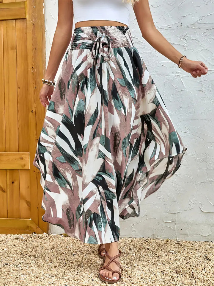 Damer Elegant Maxikjol med modernt Chevron-mönster Mirla-Eva Jonsson