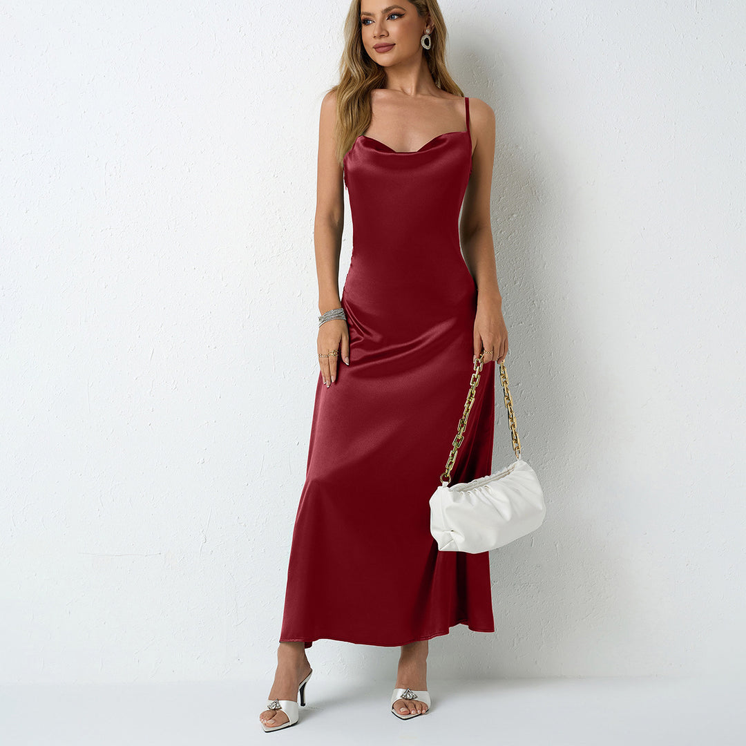 Damer Elegant Maxikjol med snygg Halter-neck-design Mirla-Eva Jonsson