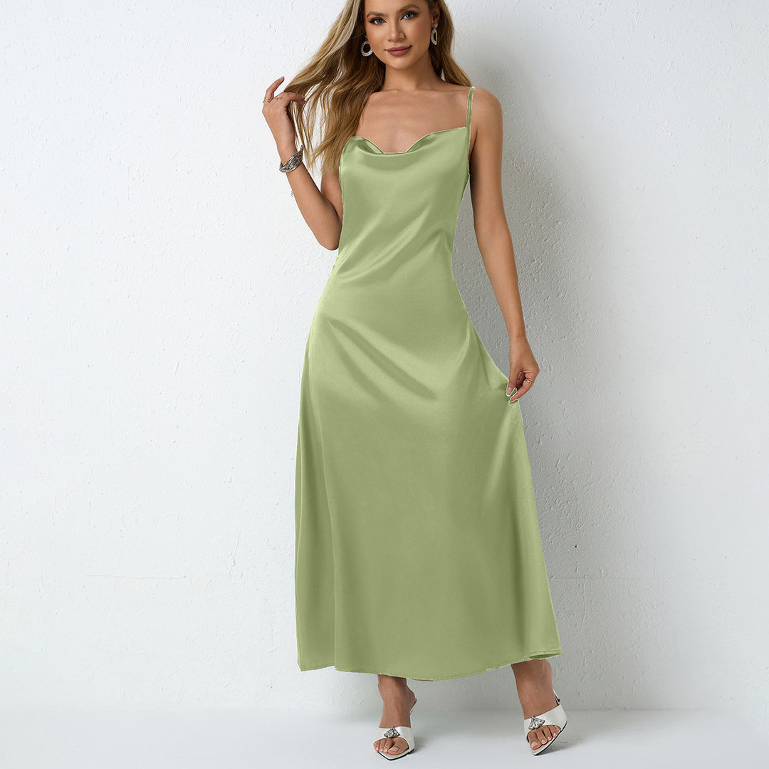 Damer Elegant Maxikjol med snygg Halter-neck-design Mirla-Eva Jonsson