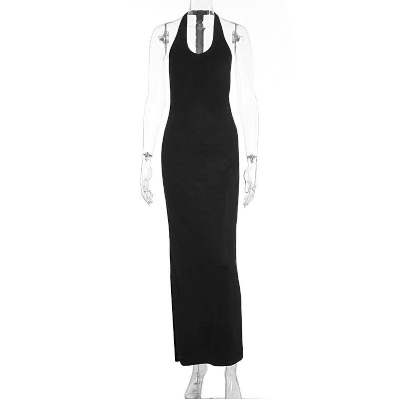 Damer Elegant Maxiklänning med Halterneck och figurnära snitt Mirla-Eva Jonsson