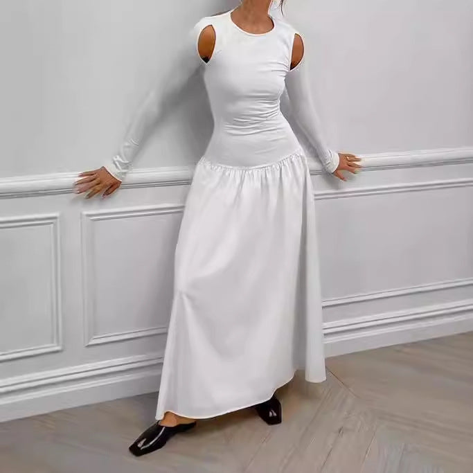 Damer Elegant Maxiklänning med Off-Shoulder-Ärmar Eva Jonsson-Eva Jonsson
