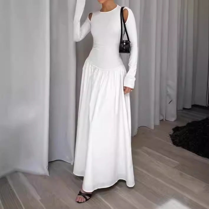Damer Elegant Maxiklänning med Off-Shoulder-Ärmar Eva Jonsson-Eva Jonsson